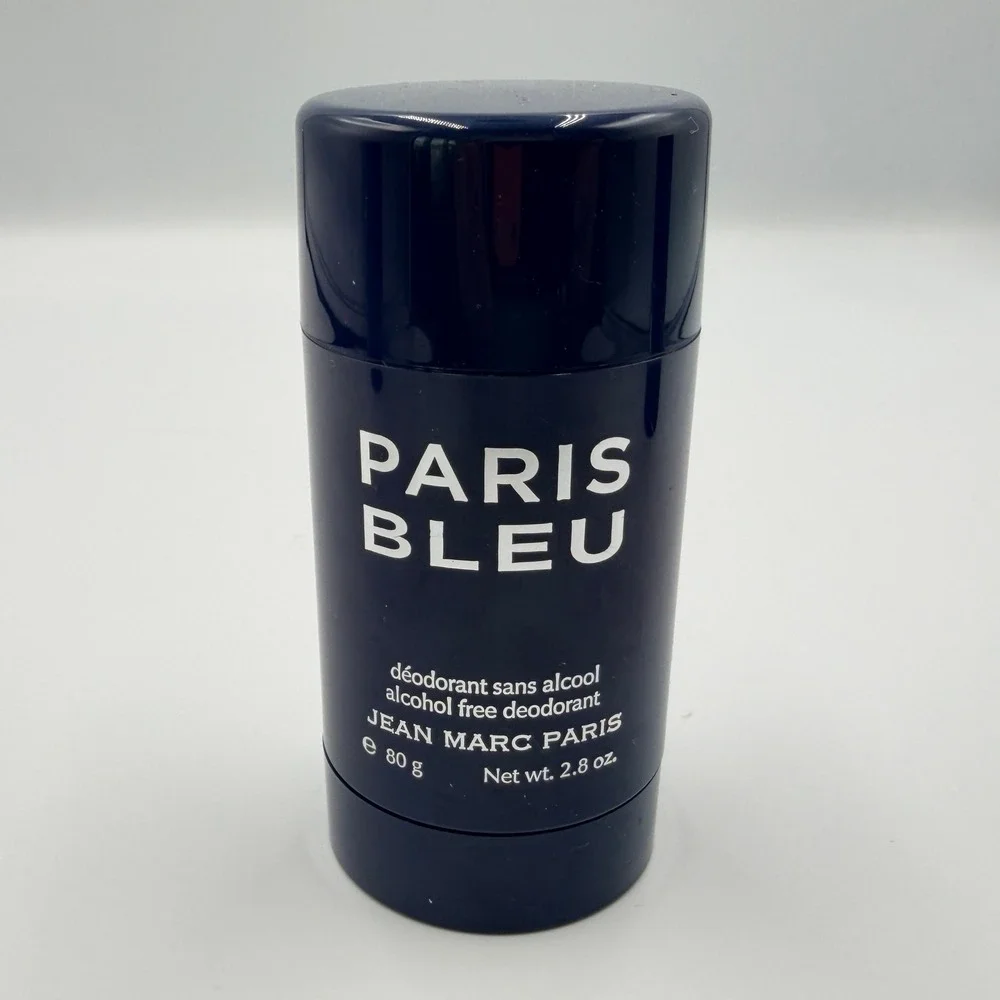 Jean Marc Paris Deodorant Men 2.8oz (2) Paris Bleu (1) Blue North 3pc Lot *NEW*